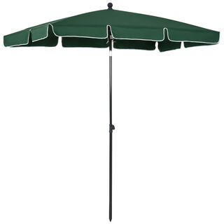 Outsunny Sombrilla de Aluminio con Parasol Rectangular para jardín
