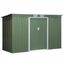 Outsunny Cobertizo de Jardín 280x130x172 cm Base de 3,2 m² Caseta de Exterior Metálica para Almacenamiento de Herramientas con 2 Puertas Correderas y 2 Orificios de Ventilación Verde, , large indicador imagen numero 6