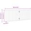 vidaXL Puerta para perros plegable 2 paneles madera álamo marrón 160cm, , large indicador imagen numero 10