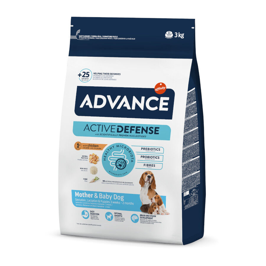 3 kg Advance Active Defense Mother y Puppy Pollo y Arroz Pienso para cachorros, , large Imagen numero 1