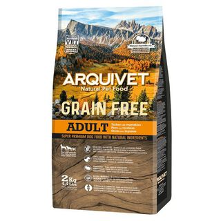 Pienso para perros Arquivet Grain Free sabor pavo