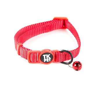 TK-Pet Classic Collar Nylon con Cascabel Rojo para gatos