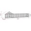 vidaXL Gallinero con techo y patio 2 uds. Plateado Acero Galvanizado de Patio, , large indicador imagen numero 4