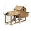 Gallinero PawHut  para jardín con zona exterior e interior de madera, , large indicador imagen numero 3