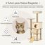 Árbol rascador para gatos Pawhut color Beige, , large indicador imagen numero 5