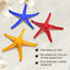 Nobleza - 3 Piezas Adornos para Acuarios Decoración del Acuario Estrella de Mar Artificial, Decoración de Pecera, Estrella de Mar Fluorescente | Caucho Ecológico No Altera Los Parametros del Agua, , large indicador imagen numero 2