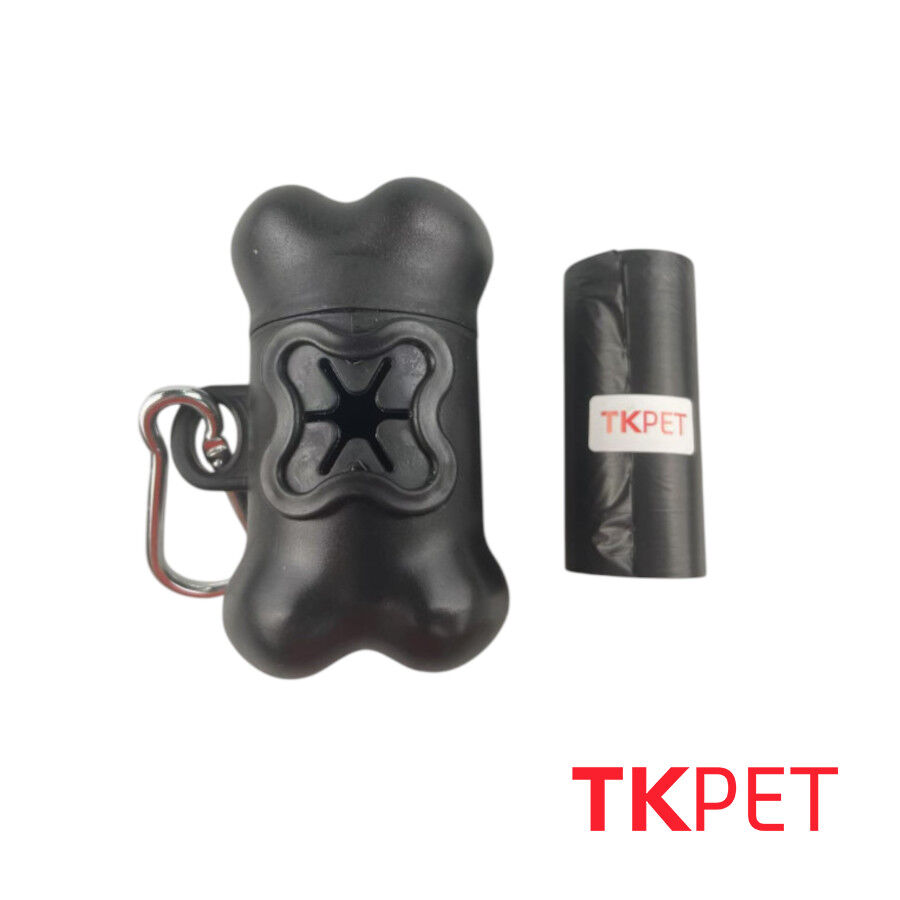 TK Pet Dispensador Bolsitas Rollo Negro para perros