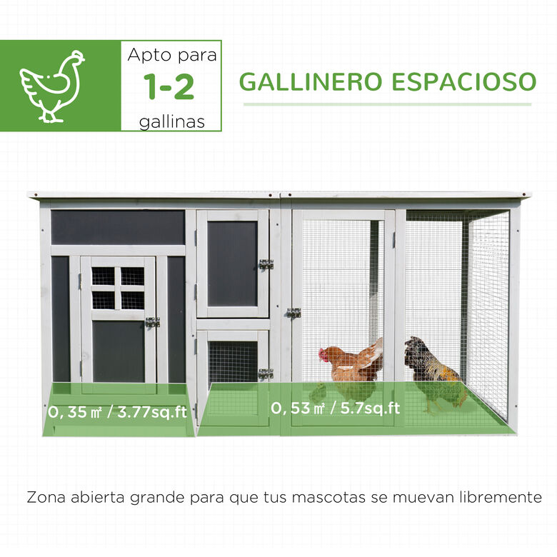 PawHut  Gallinero de madera para exterior thumbnail