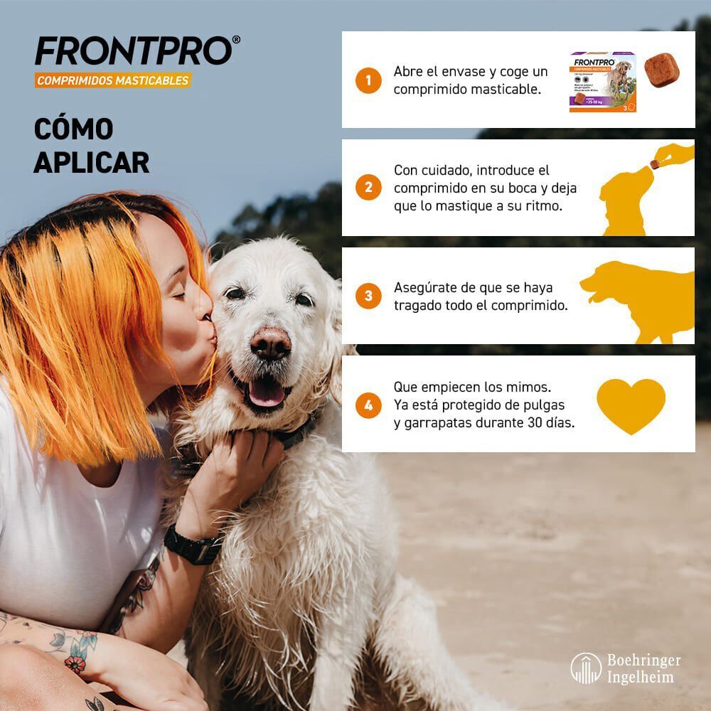 Frontpro Comprimidos Masticables Antiparasitario para perros thumbnail