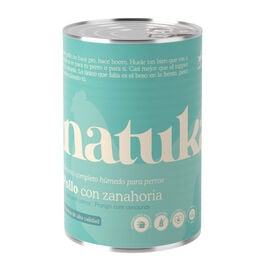 Natuka Comida Húmeda Lata Pollo y Zanahorias para perros