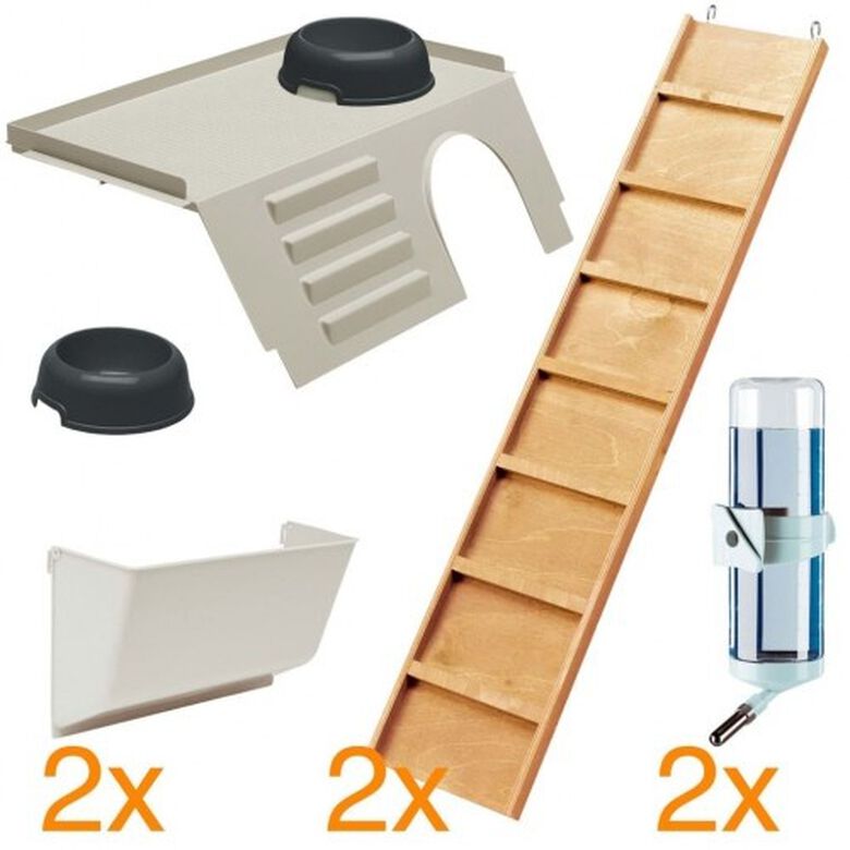 Jaula para conejos color Gris thumbnail