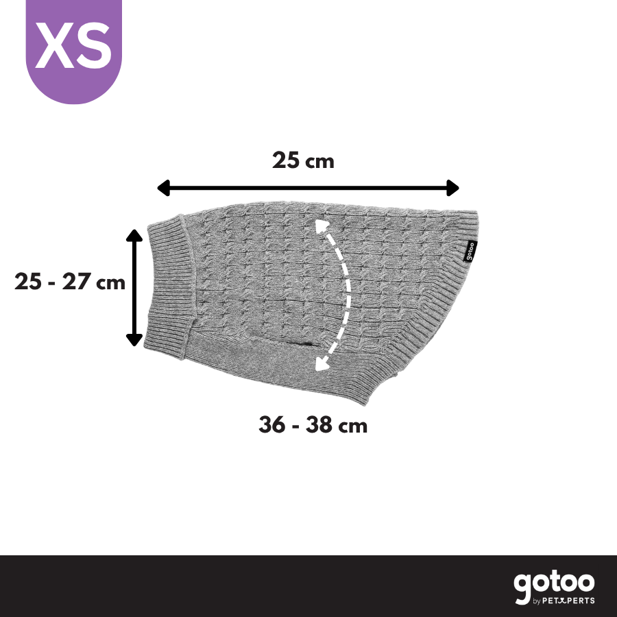 Gotoo Jersey de Punto Gris para perros, , large Imagen numero 4