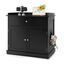 COSTWAY Mueble para Gatos, Cajón y 2 Puertas, Casa para Gatos 76x53x74 cm (Negro), , large indicador imagen numero 1