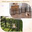 COSTWAY Parque para Perros de 8 Paneles con Puerta de Seguridad con Estructura Met&aacute;lica, Corral para Perros Peque&ntilde;os y Medianos, Corralito para Perros Plegable para Interior Exterior, Negro, , large indicador imagen numero 4