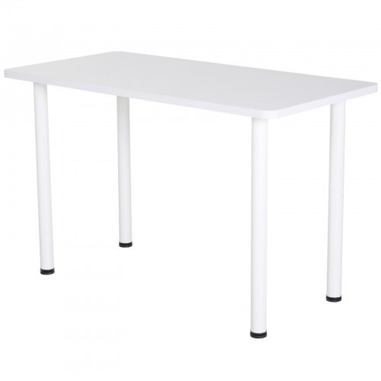 Mesa auxiliar de madera Homcom color Blanco, , large image number null
