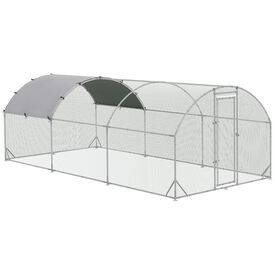 PawHut Conejera para Exterior Grande color Plata para conejo
