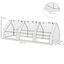 Outsunny Invernadero de Terraza Jardín 270x90x90 cm Tipo Caseta de Acero con 3 Ventanas Enrollables Vivero Casero para Cultivo de Plantas Verduras Flores Blanco, , large indicador imagen numero 3