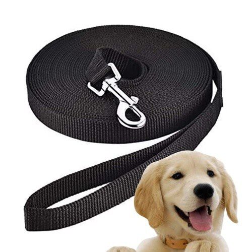 Edipets correa de adiestramiento de nylon negra para perros thumbnail