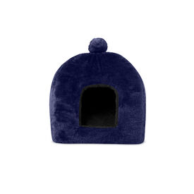 Gauty Cama para Perros y Gatos  Pelo - Azul y negro