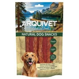 Snacks para perro - Supremas de pollo y pato 100gr, Natural Dog Snacks - Arquivet
