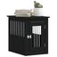 vidaXL Jaula para perros madera de ingeniería negro 55x75x65 cm, , large indicador imagen numero 11