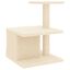 vidaXL Rascador para gatos con postes de sisal color crema 48 cm, , large indicador imagen numero 4