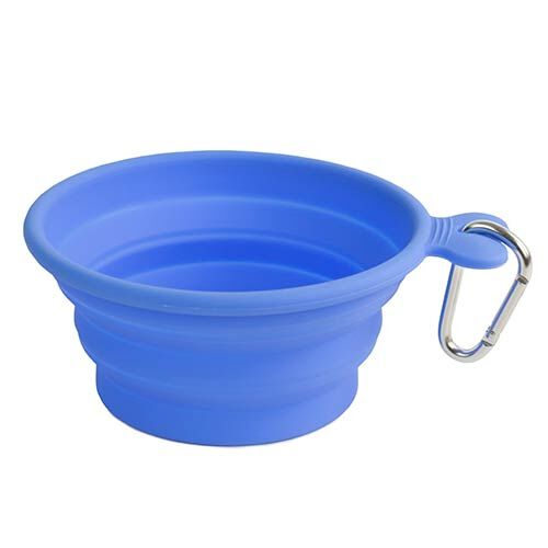 Comedero de viaje de silicona COMEDERO DE VIAJE DE SILICONA AZUL 750 ML, , large Imagen numero 1