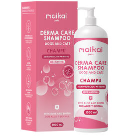 MAIKAI Champ&uacute; Natural para Perros y Gatos con Aloe Vera y Biotina &ndash; Piel Sensible, Calmante e Hidratante 1000 ml