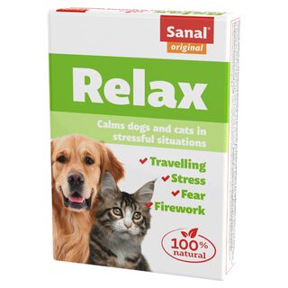 Sanal Relax Anti-Stress Relajante 100% natural para perros y gatos