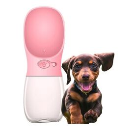 Edipets bebedero portátil rosa libre BPA para perros