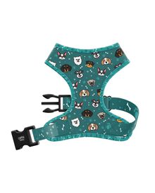 CaponeTheDog Dogs Arnés Ajustable azul con estampado para perros