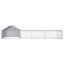 vidaXL Gallinero con techo y patio 2 uds. Plateado Acero Galvanizado de Patio, , large indicador imagen numero 3