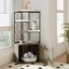 COSTWAY &aacute;rbol para gatos con armario para caja de arena, armario para gato para caja de arena, casa para gatos de madera, &aacute;rbol para gatos con postes de sisal, plataformas, abertura para gato y alfombrillas, mueble para gatos, Marr&oacute;n, , large indicador imagen numero 2