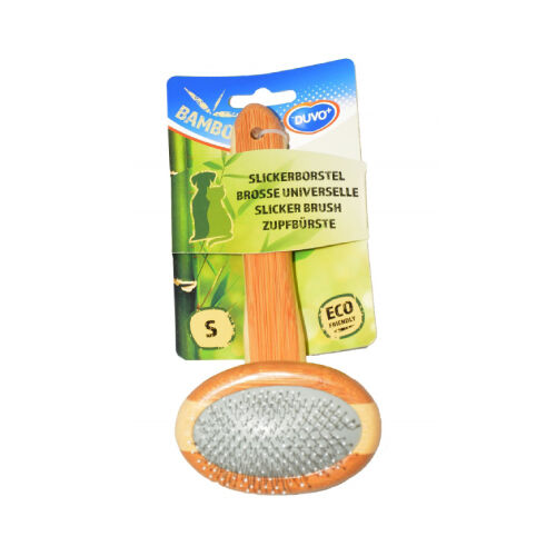 DUVO BAMBOO CARDA METALICA (PEQUE&Ntilde;A ( 18 x 9 CM )), , large Imagen numero 1