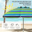 Outsunny Sombrilla de Playa Multicolor, , large indicador imagen numero 4