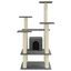 Vidaxl rascador árbol 4 pisos con casa gris oscuro para gatos, , large indicador imagen numero 4