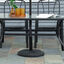 Outsunny Base para Sombrilla de Jardín Peso Neto 15 kg Soporte de Parasol Apto para Postes de 35mm/38mm/48mm Rellena de Cemento Metal para Terraza Exterior Ø49x32 cm Negro, , large indicador imagen numero 2