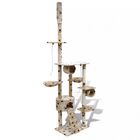 Rascador con postes XL para gatos color Beige huellas, , large image number null