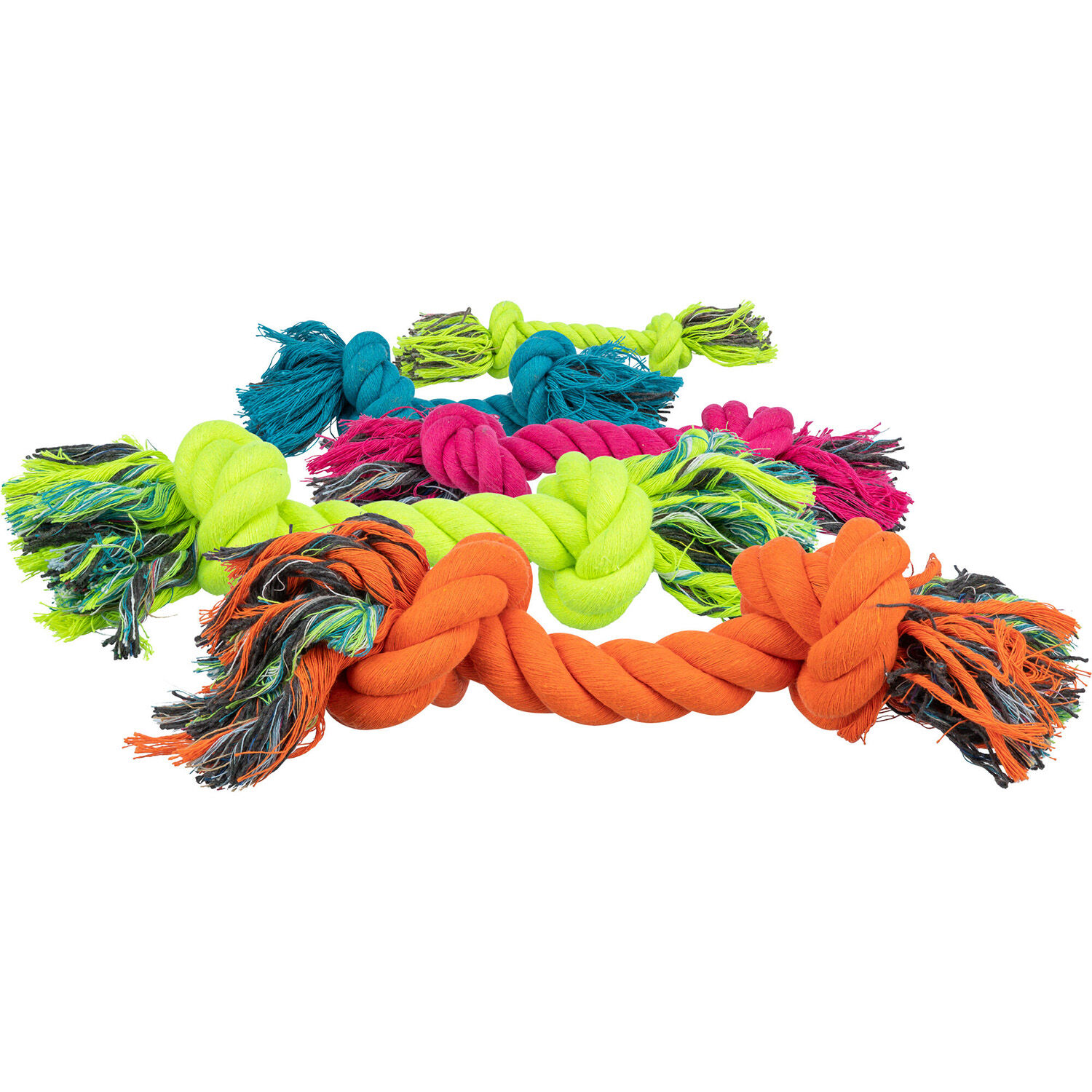 Cuerda Mordedor para Perros con Doble Nudo de Algod&oacute;n - 37 cm, , large Imagen numero 3