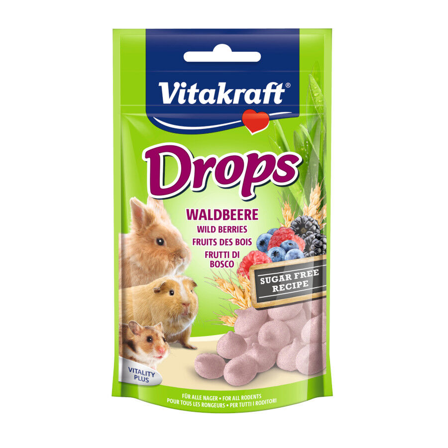 Vitakraft Drops Frutos Rojos snacks para roedores
