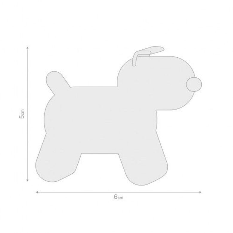 Llavero Doggy en forma de perro y con sonido color Blanco, , large image number null