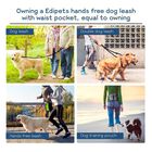 Edipets correa canicross manos libres con bolsillos de almacenamiento para perros, , large image number null