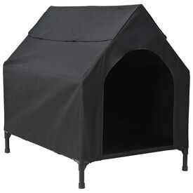 vidaXL Casa para Perros Perrera Caseta Mascotas Tela Oxford Acero Gris Antracita