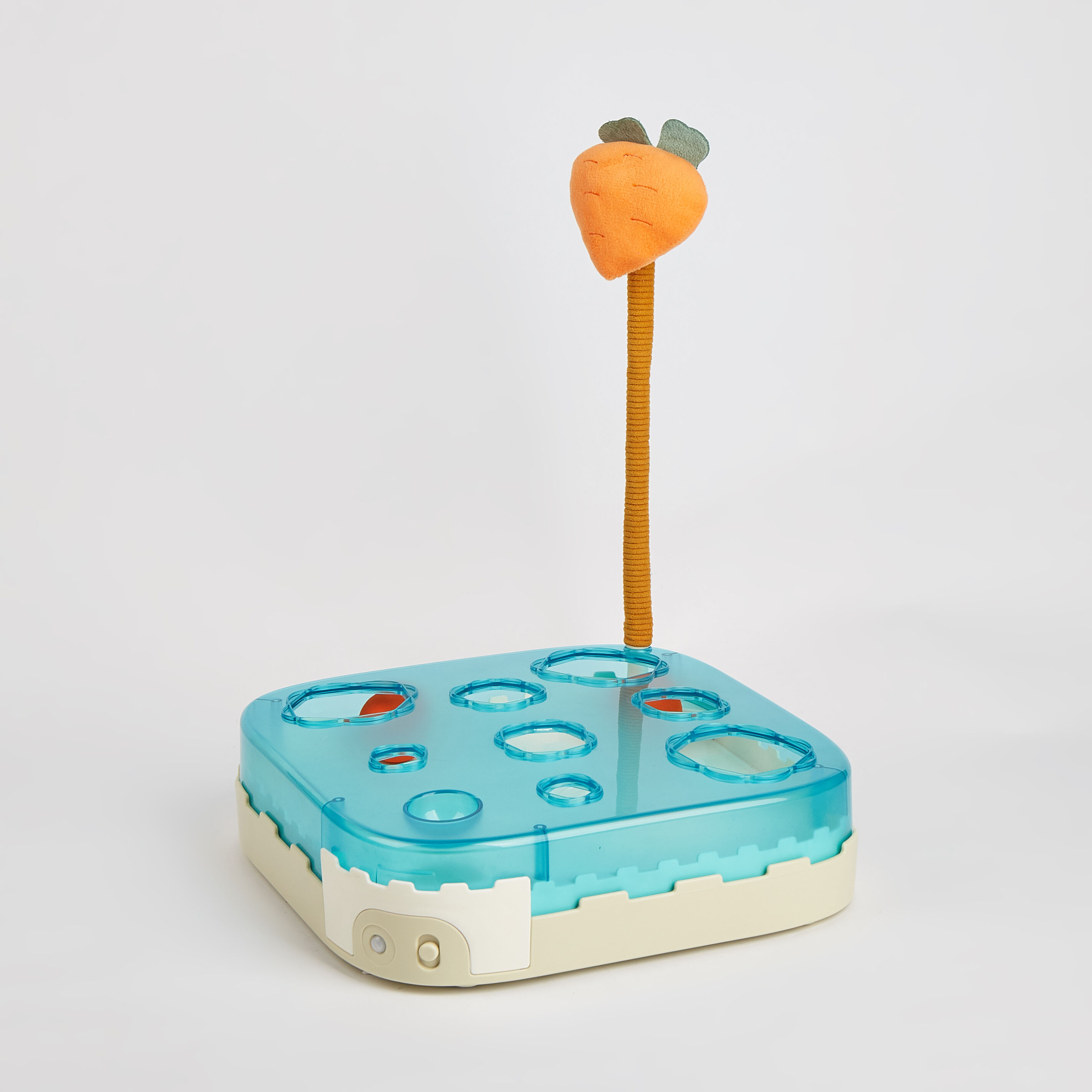 Juguete Interactivo para Gatos – Tablero con Zanahoria y Bolas