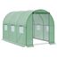 Outsunny Invernadero de Túnel 3x2x2 m Invernáculo de Jardín Exterior con Puerta Enrollable y 6 Ventanas Polietileno y Metal Galvanizado para Cultivos Plantas Flores Verde, , large indicador imagen numero 1
