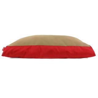 Gauty Cama para Perros y Gatos  Tela de sarga - Rojo y beige