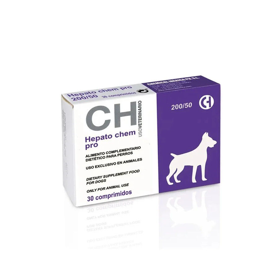 Hepato Chem Pro 200/50 comprimidos suplemento veterinario avanzado formulado para proteger y regenerar el h&iacute;gado para perros Chemica lb&eacute;rica, , large Imagen numero 1