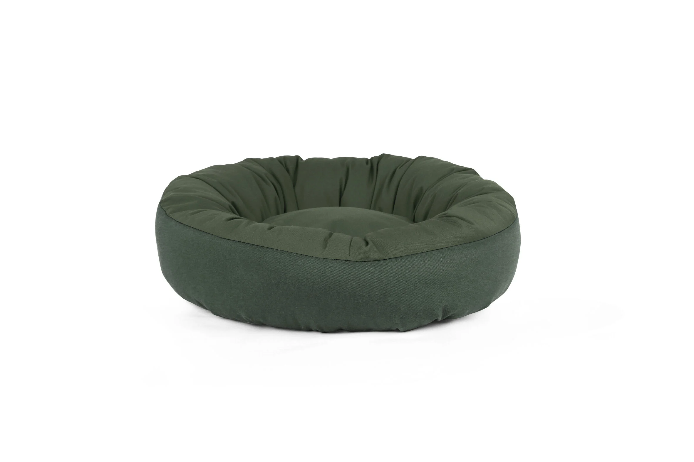 Gauty Cama Redonda Tela de sarga  Verde para Perros y Gatos