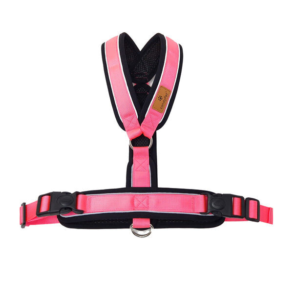 Arn&eacute;s Reflectante Anti-Tirones en Forma "Y"- Ideal para Lebreles: Galgo Italiano, Whippet, Galgo, Podenco - Seguro, Transpirable y Duradero - Perfecto para Caminar, Entrenar y Correr - ROSA, XXL, , large Imagen numero 11