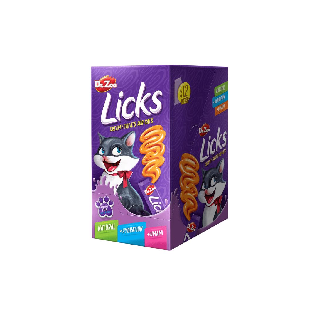 48 sobres x 15 g Dr. Zoo Licks Snack L&iacute;quido De Pollo Para Gatos, , large Imagen numero 1
